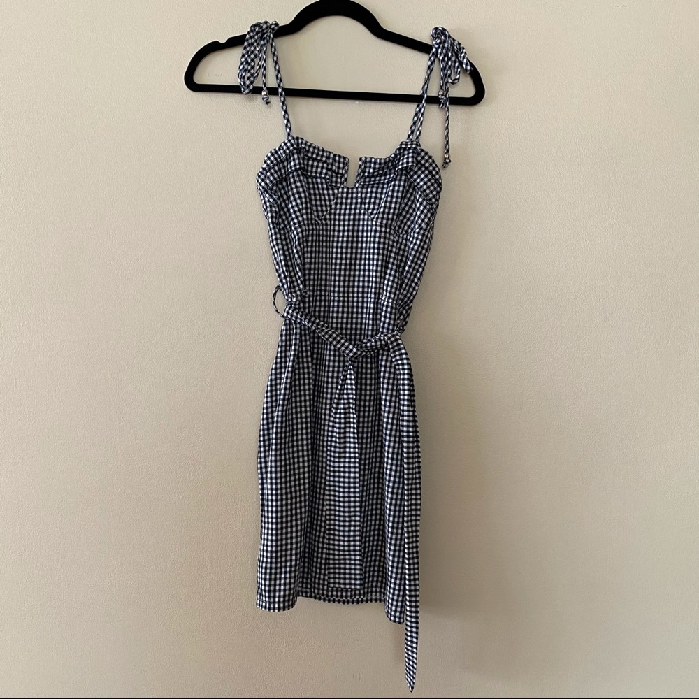 Checkered Dress With Belt